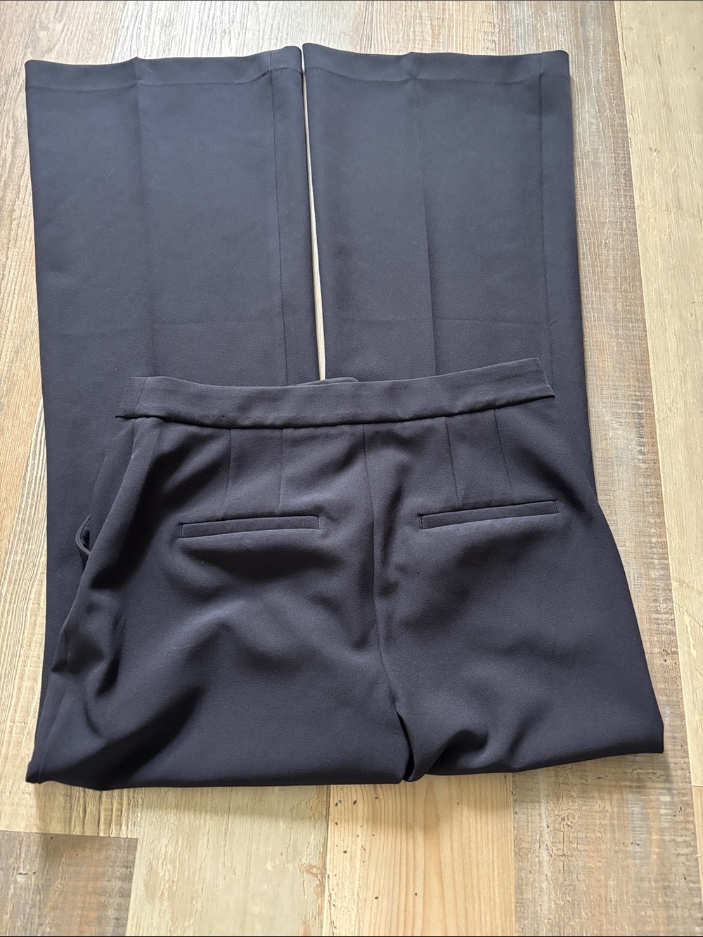 Express Wide-Leg Dress Pants in Navy - Picture 2 of 3